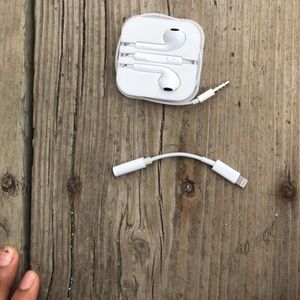 Head phones and aux piece